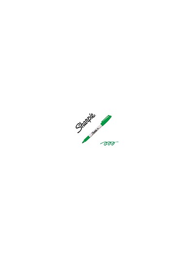 Rotulador sharpie permanente punta fina verde