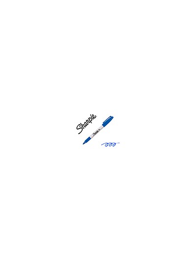 Rotulador sharpie permanente punta fina azul