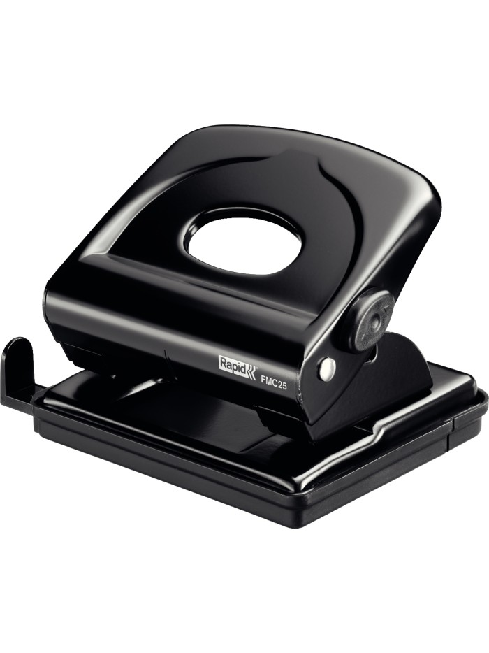 Taladrador rapid fmc25 metalico color negro capacidad 25 hojas Taladrador rapid fmc25 metalico color negro capacidad 25 hojas