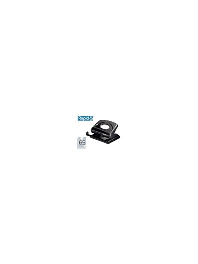 Taladrador rapid fmc20 metalico color negro capacidad 20 hojas