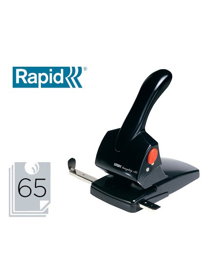 Taladrador rapid hdc65 fashion metalico/abs color negro capacidad 65 hojas