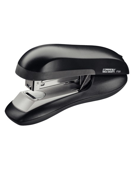 Grapadora rapid f30 plastico abs color negro capacidad 30 hojas usa grapas 24/6 y 26/6