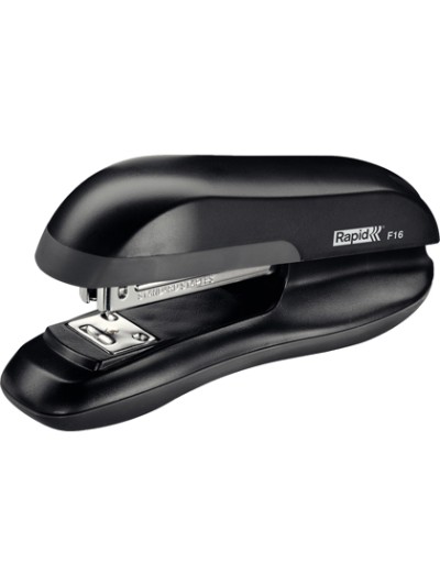 Grapadora rapid f16 plastico abs color negro capacidad 30 hojas usa grapas 24/6 y 26/6
