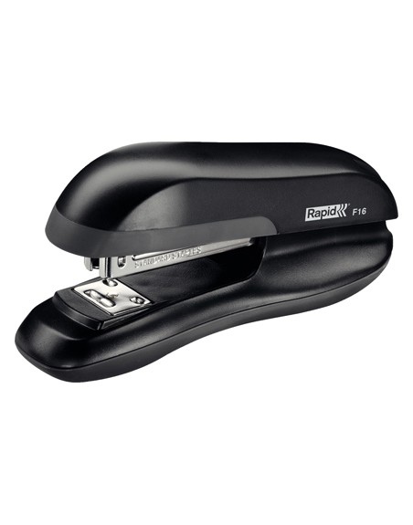 Grapadora rapid f16 plastico abs color negro capacidad 30 hojas usa grapas 24/6 y 26/6