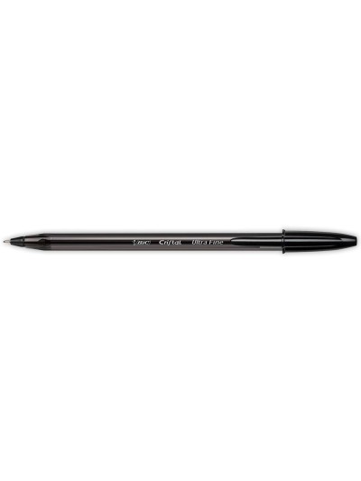 Boligrafo bic cristal ultrafine punta forma aguja 0,7 mm negro