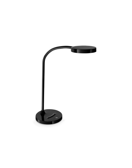 Lampara de oficina cep flex plastico led de 4w brazo flexible tactil color negro 160x600 mm