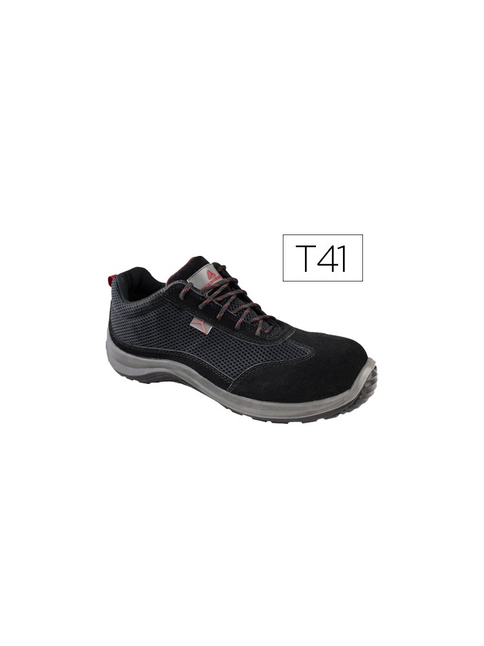 Zapatos de seguridad deltaplus asti piel de serraje afelpado suela de composite negro talla 41 Zapatos de seguridad deltaplus asti piel de serraje afelpado suela de composite negro talla 41