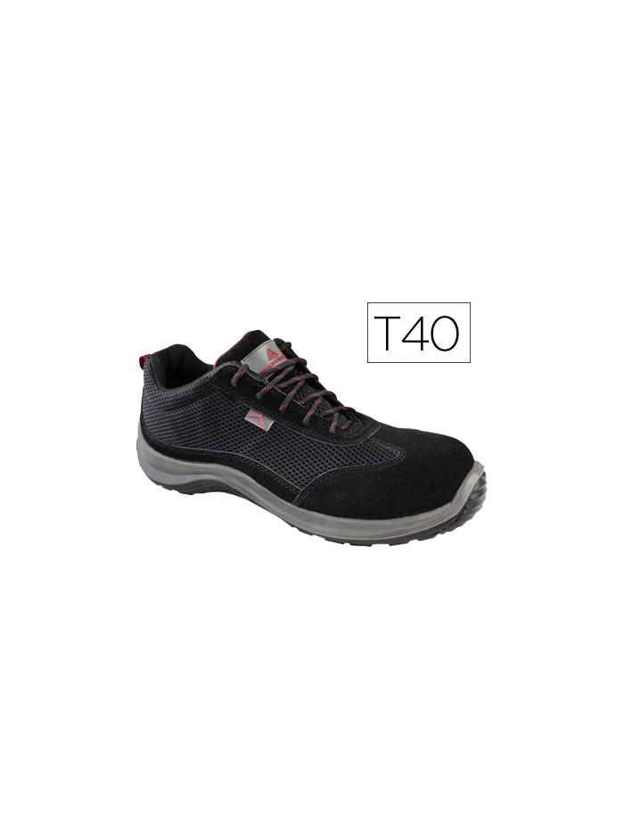 Zapatos de seguridad deltaplus asti piel de serraje afelpado suela de composite negro talla 40 Zapatos de seguridad deltaplus asti piel de serraje afelpado suela de composite negro talla 40