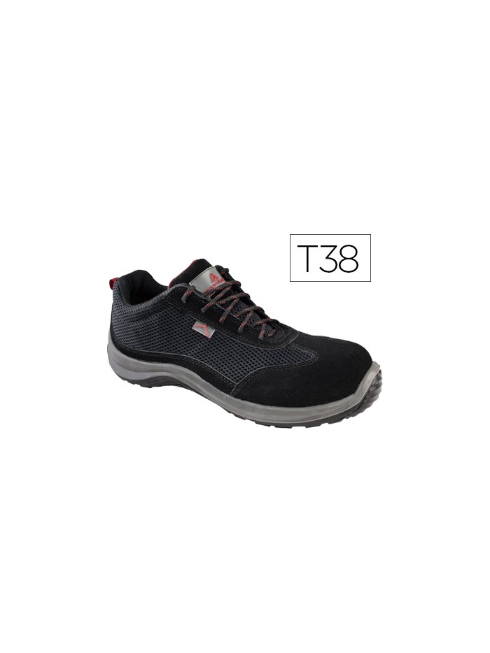 Zapatos de seguridad deltaplus asti piel de serraje afelpado suela de composite negro talla 38 Zapatos de seguridad deltaplus asti piel de serraje afelpado suela de composite negro talla 38