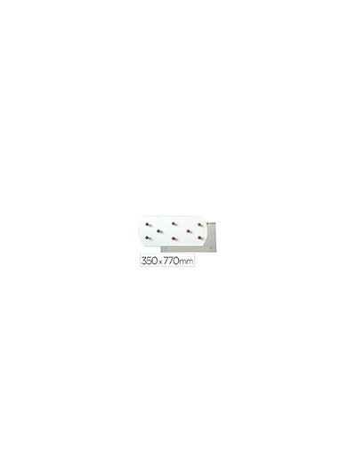 Perchero sie pared blanco 8 colgadores madera haya 350x770 mm