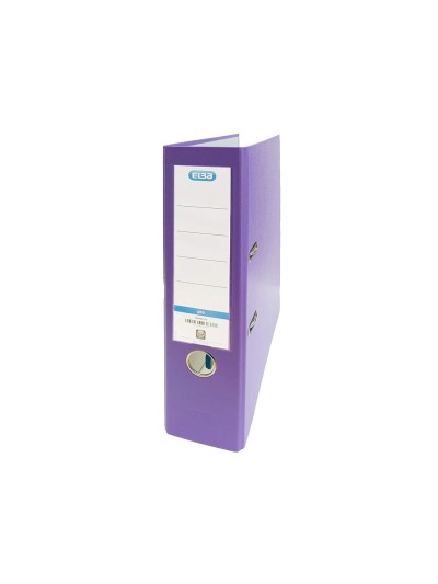 Archivador de palanca elba carton forrado pvc con rado top folio lomo 80 mm violeta