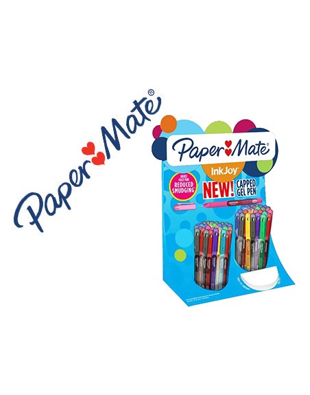 Boligrafo paper mate inkjoy gel 600 expositor de 60 unidades colores surtidos