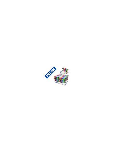 Boligrafo milan p1 retractil 1 mm touch mini estuche de 7 unidades colores surtidos expositor de 14 estuches