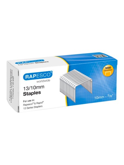 Grapas rapesco galvanizada 13/10 caja de 5000 unidades