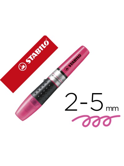 Rotulador stabilo boss luminator rosa tinta liquida