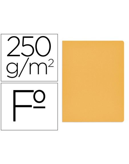 Subcarpeta cartulina gio simple intenso folio amarillo 250g/m2
