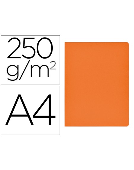 Subcarpeta cartulina gio simple intenso din a4 naranja 250g/m2