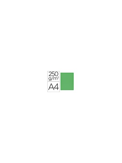 Subcarpeta cartulina gio simple intenso din a4 verde 250g/m2
