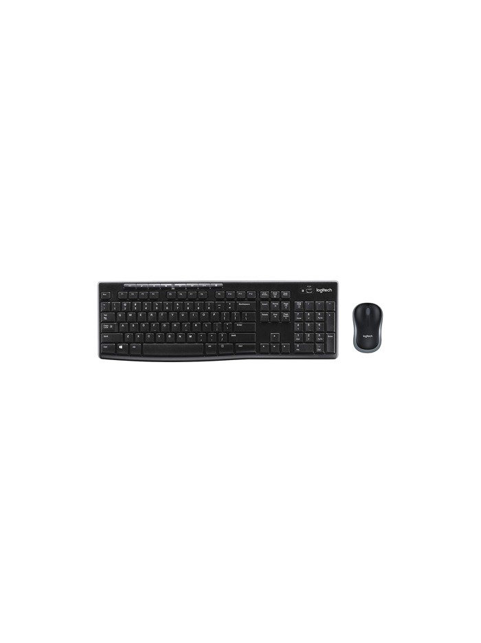 Set teclado + raton logitech mk270 inalambrico negro Set teclado + raton logitech mk270 inalambrico negro
