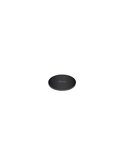 Cargador inalambrico mediarange para smartphones compatible carga rapida qi color negro