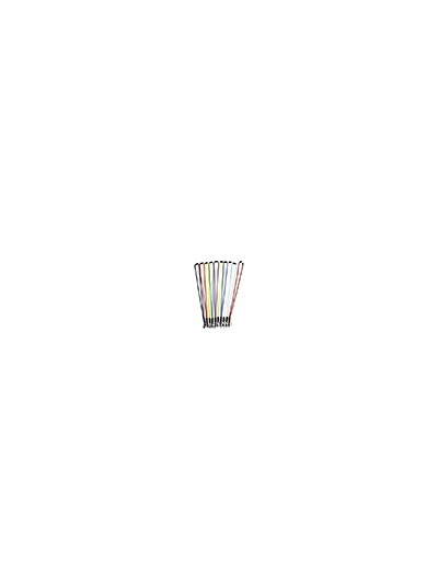 Cordon colgante para identific ador tarifold textil con llavero y mosqueton 43 cm negro pack de 10 unidades