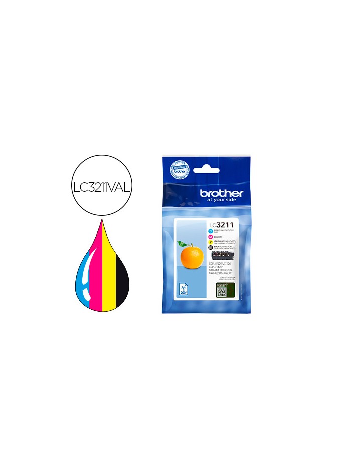 Ink-jet brother lc3211 dcp-j572 / dcp-j772 / dcp-j774 / mfc-j890 / mfc-j895 paquete 4 amarillo Ink-jet brother lc3211 dcp-j572 / dcp-j772 / dcp-j774 / mfc-j890 / mfc-j895 paquete 4 amarillo