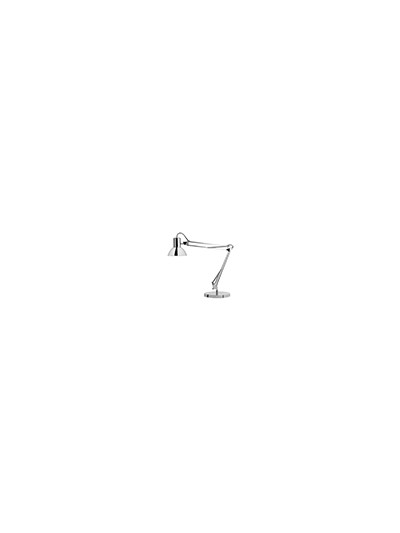 Lampara de escritorio unilux success 80 led brazo doble articulado cromado 40x40 cm base 20 cm diametro