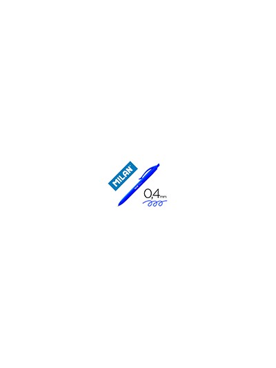 Boligrafo milan p1 retractil 1 mm touch azul
