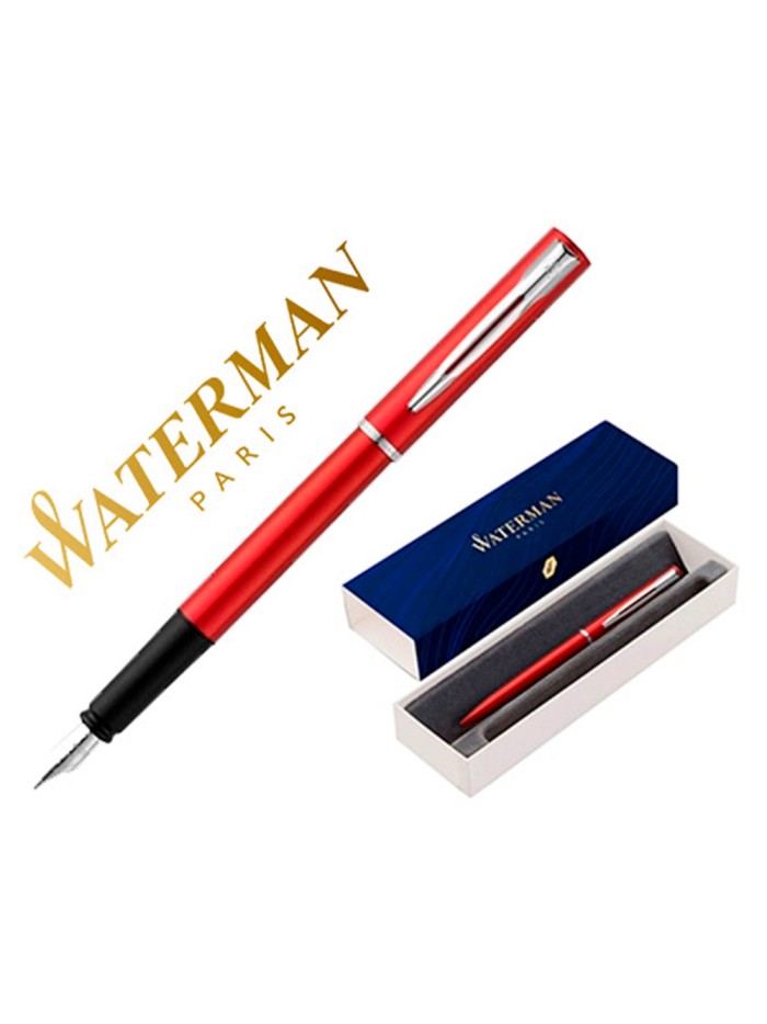 Pluma waterman allure laca roja en estuche de regalo Pluma waterman allure laca roja en estuche de regalo