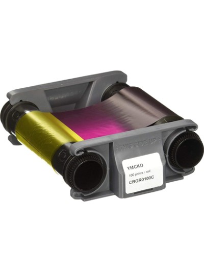 Cinta para impresora de tarjeta badgy color para 100 impresiones