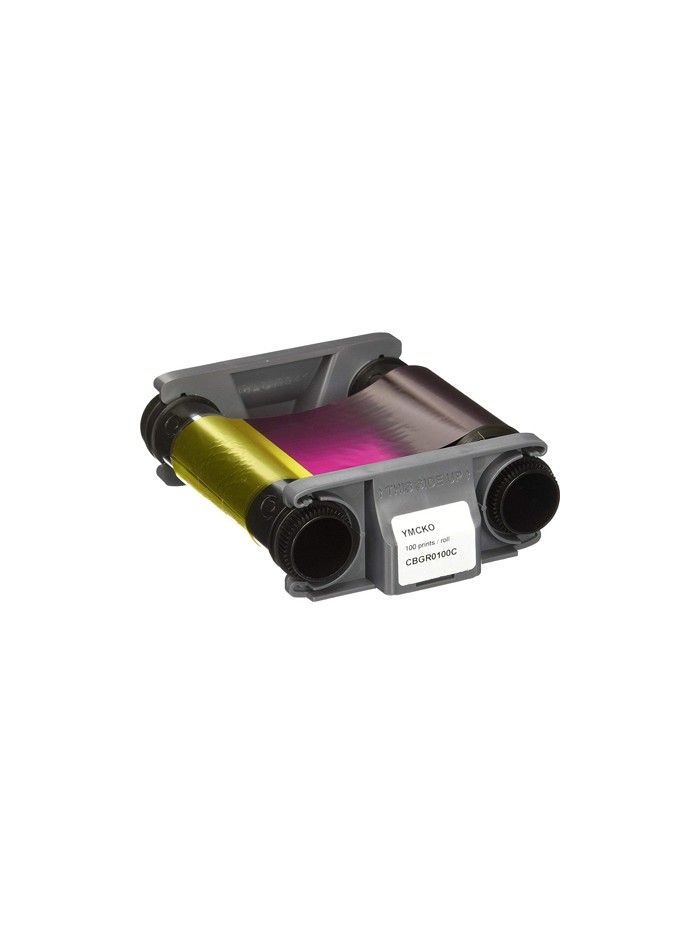 Cinta para impresora de tarjeta badgy color para 100 impresiones Cinta para impresora de tarjeta badgy color para 100 impresiones