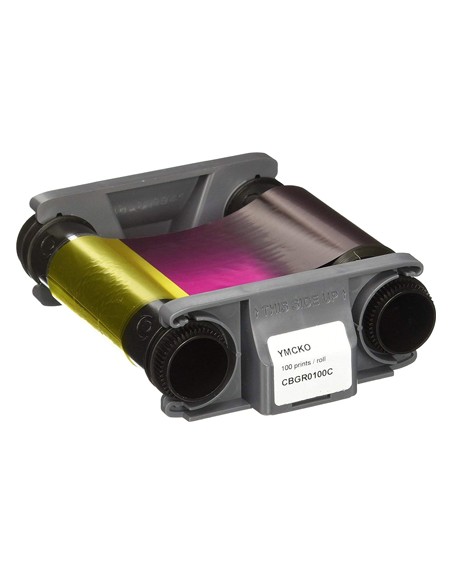 Cinta para impresora de tarjeta badgy color para 100 impresiones