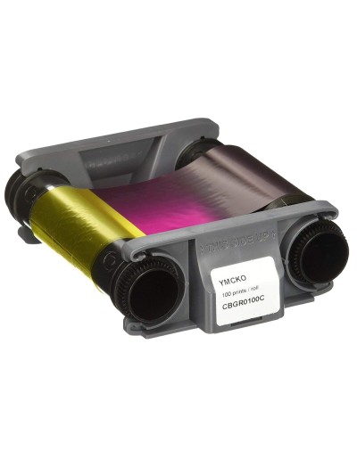 Cinta para impresora de tarjeta badgy color para 100 impresiones