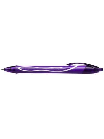 Boligrafo bic gelocity quick dry retractil tinta gel purpura punta de 0,7 mm