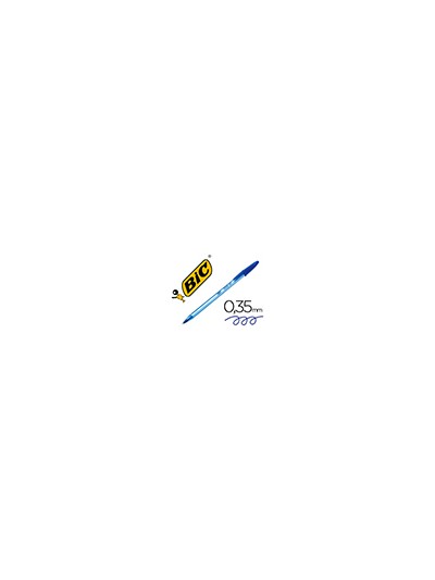 Boligrafo bic cristal soft azul punta de 1,2 mm