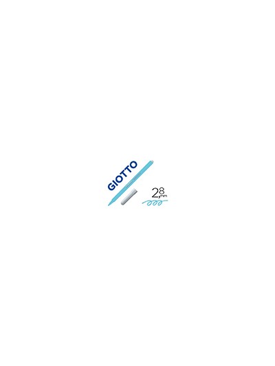 Rotulador giotto turbo color lavable con punta bloqueada unicolor azul claro