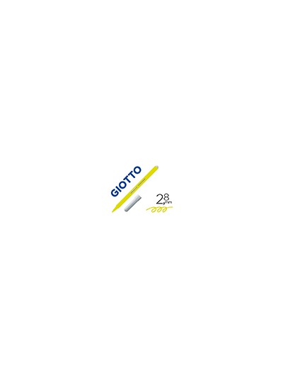 Rotulador giotto turbo color lavable con punta bloqueada unicolor amarillo