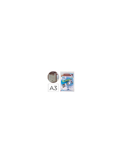 Funda de presentacion tarifold adhesiva removible din a3 con esquina magnetica capacidad para 10 hojas pack