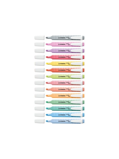 Rotulador stabilo fluorescente swing cool color pastel bolsa de 4 unidades colores surtidos