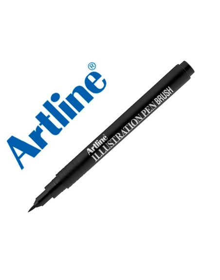 Rotulador artline brush negro illustration pen ek-28filn punta pincel