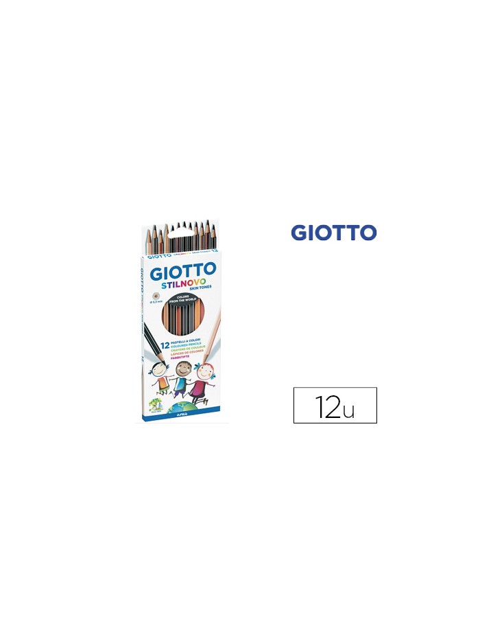 Lapices de colores giotto stilnovo skin tones caja de 12 colores surtidos Lapices de colores giotto stilnovo skin tones caja de 12 colores surtidos