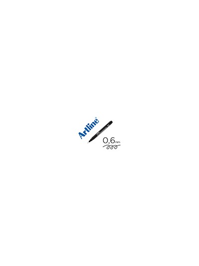 Rotulador artline calibrado micrometrico negro illustration pen ek-286iln punta poliacetal 0,6mm