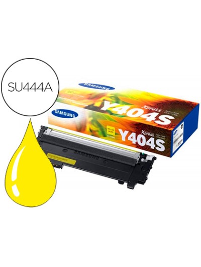 Toner samsung clt 404 para sl-c430/c480 amarillo 1000 paginas