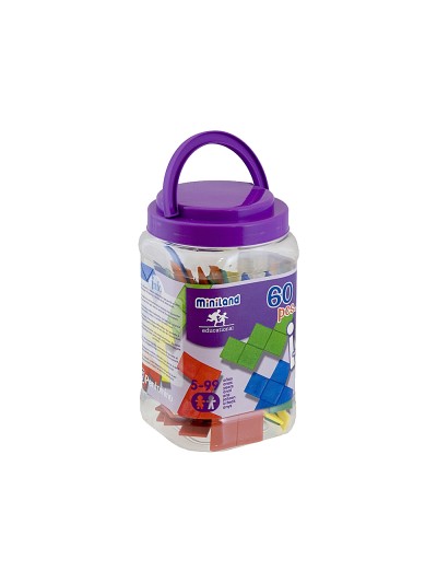 Juego didactico miniland pentominos de colores