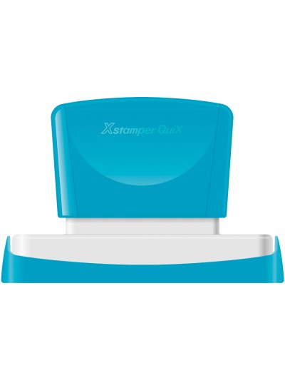 Sello x'stamper quix personalizable color rojo medidas 28x78 mm q-24