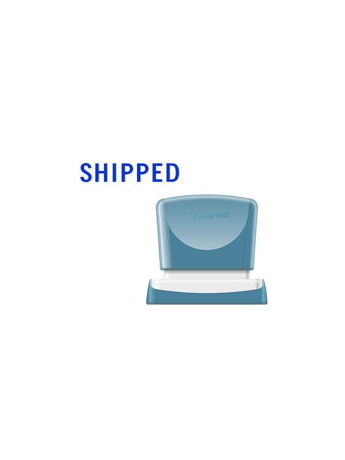 Sello x'stamper quix personalizable color azul medidas 13x49 mm q-13 Sello x'stamper quix personalizable color azul medidas 13x49 mm q-13