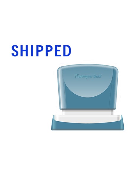 Sello x'stamper quix personalizable color azul medidas 13x49 mm q-13