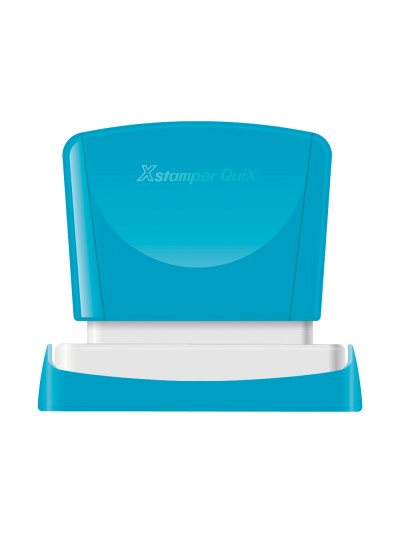 Sello x'stamper quix personalizable color azul medidas 13x49 mm q-13
