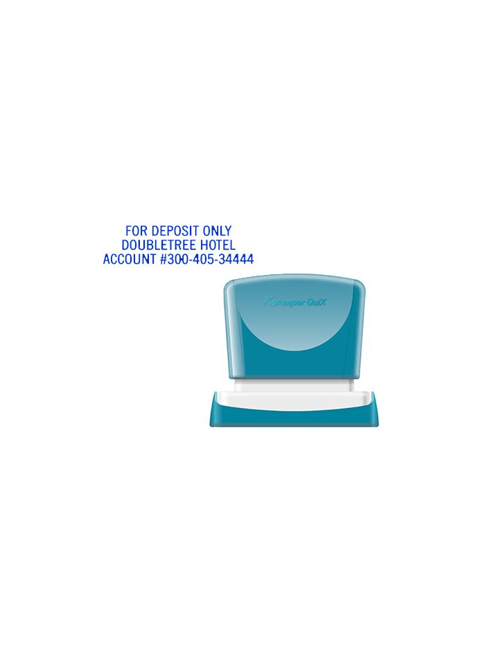 Sello x'stamper quix personalizable color azul medidas 16x48 mm q-11 Sello x'stamper quix personalizable color azul medidas 16x48 mm q-11