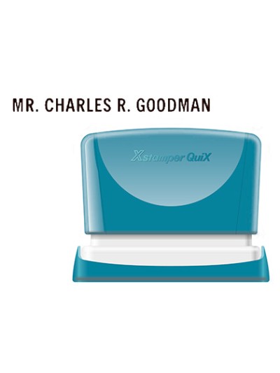 Sello x'stamper quix personalizable color negro medidas 4x60 mm q-05